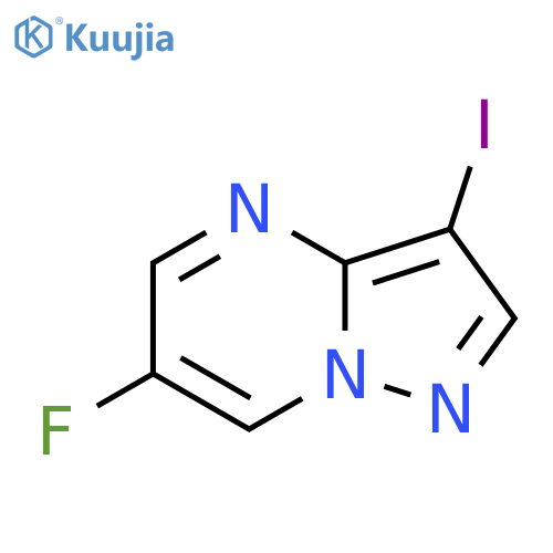 6-fluoro-3-iodopyrazolo1,5-apyrimidine structure