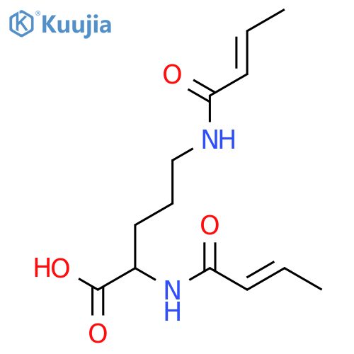 DL-Ornithine, N2,N5-bis(1-oxo-2-butenyl)- structure