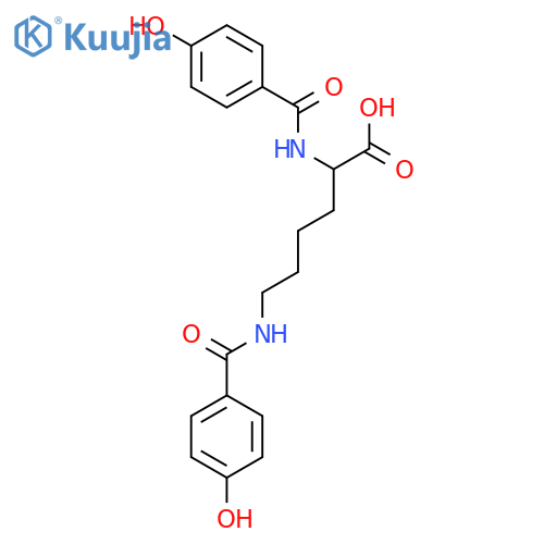 DL-Lysine, N2,N6-bis(4-hydroxybenzoyl)- structure