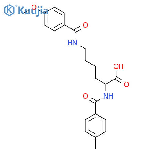 DL-Lysine, N6-(4-methoxybenzoyl)-N2-(4-methylbenzoyl)- structure