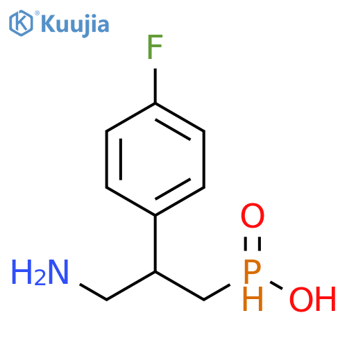 Phosphinic acid, [3-amino-2-(4-fluorophenyl)propyl]- structure