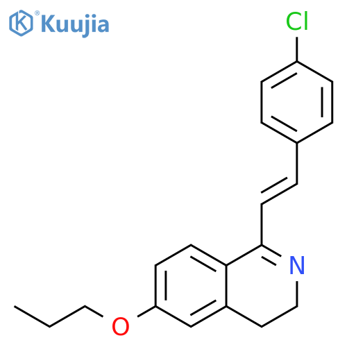 Isoquinoline, 1-[2-(4-chlorophenyl)ethenyl]-3,4-dihydro-6-propoxy- structure