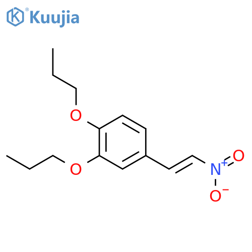 Benzene, 4-(2-nitroethenyl)-1,2-dipropoxy- structure