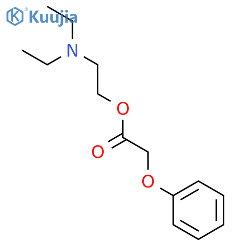 Acetic acid, phenoxy-, 2-(diethylamino)ethyl ester structure
