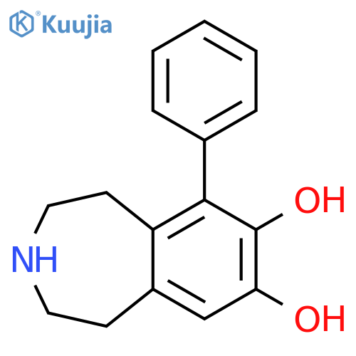 1H-3-Benzazepine-7,8-diol, 2,3,4,5-tetrahydro-6-phenyl- structure