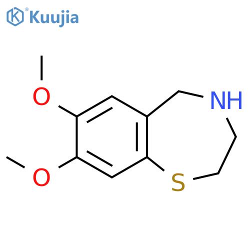 1,4-Benzothiazepine, 2,3,4,5-tetrahydro-7,8-dimethoxy- structure