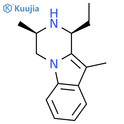 Pyrazino[1,2-a]indole, 1-ethyl-1,2,3,4-tetrahydro-3,10-dimethyl-, cis- structure