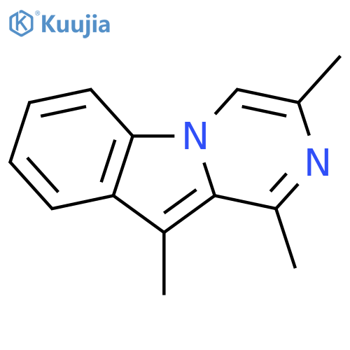 Pyrazino[1,2-a]indole, 1,3,10-trimethyl- structure