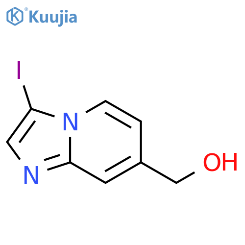 {3-iodoimidazo[1,2-a]pyridin-7-yl}methanol structure