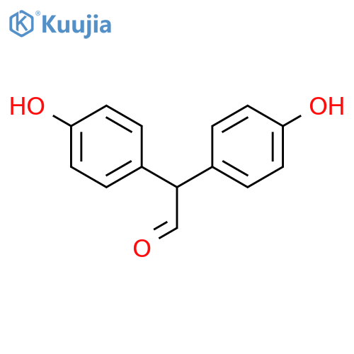 2,2-Bis(4-hydroxyphenyl)acetaldehyde structure