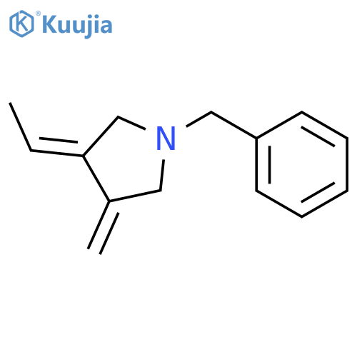 Pyrrolidine, 3-ethylidene-4-methylene-1-(phenylmethyl)-, (Z)- structure