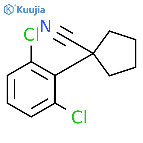 1-(2,6-Dichlorophenyl)cyclopentanecarbonitrile structure