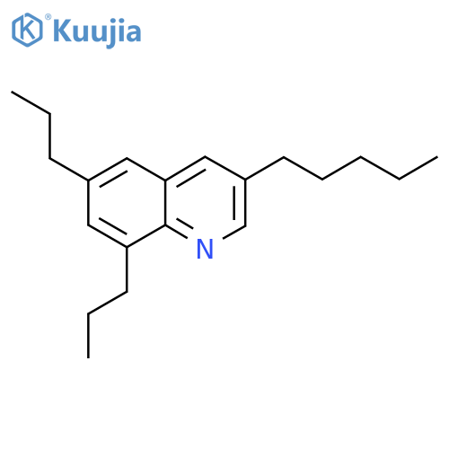 Quinoline, 3-pentyl-6,8-dipropyl- structure