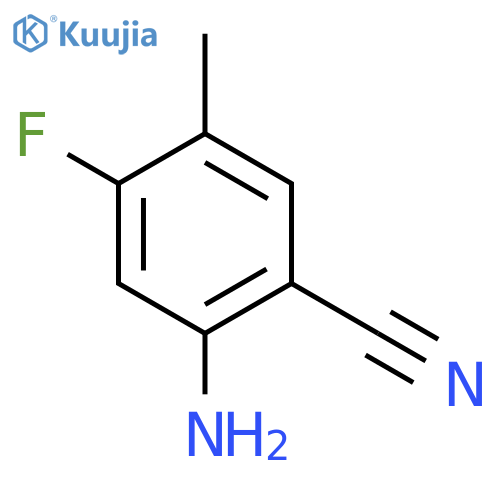 2-Amino-4-fluoro-5-methylbenzonitrile structure
