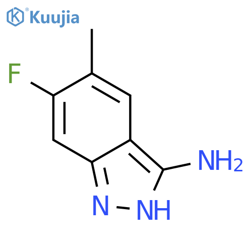 6-Fluoro-5-methyl-1H-indazol-3-amine structure