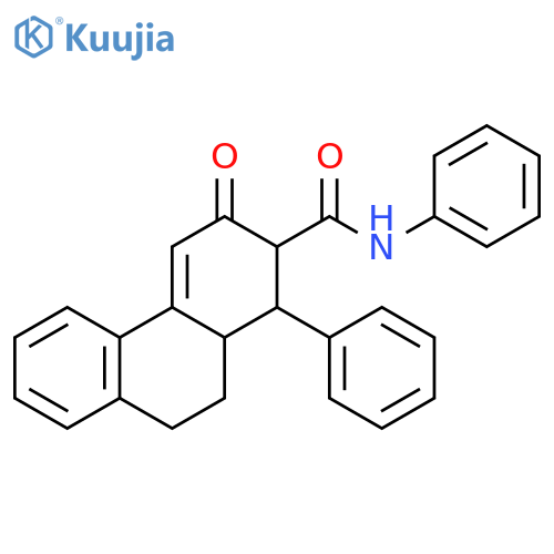 2-Phenanthrenecarboxamide,1,2,3,9,10,10a-hexahydro-3-oxo-N,1-diphenyl- structure