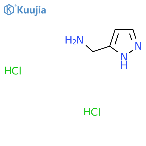 1H-pyrazol-5-ylmethanamine dihydrochloride structure
