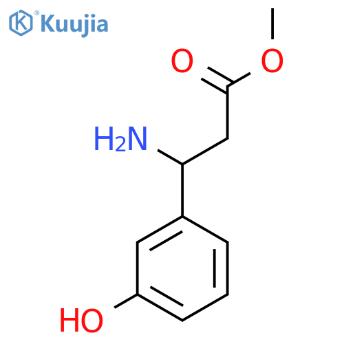 methyl 3-amino-3-(3-hydroxyphenyl)propanoate structure