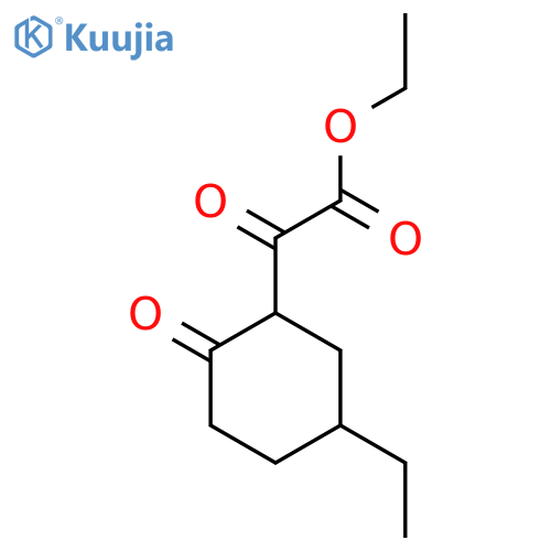Ethyl 2-(5-ethyl-2-oxocyclohexyl)-2-oxoacetate structure