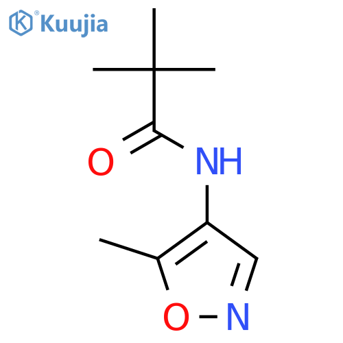 Propanamide, 2,2-dimethyl-N-(5-methyl-4-isoxazolyl)- structure