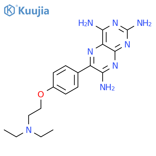 2,4,7-Pteridinetriamine,6-[4-[2-(diethylamino)ethoxy]phenyl]- structure
