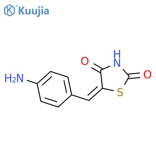 5-[(4-aminophenyl)methylidene]-1,3-thiazolidine-2,4-dione structure