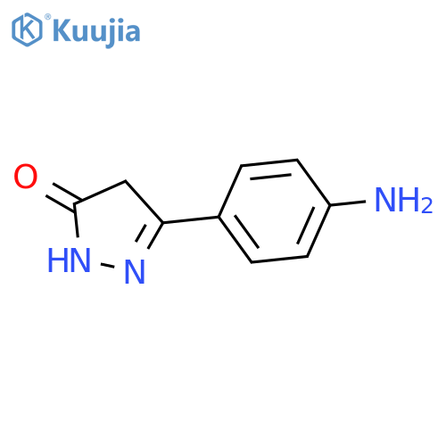 3-(4-aminophenyl)-4,5-dihydro-1H-pyrazol-5-one structure
