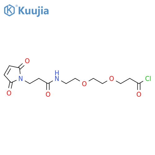 Propanoyl chloride, 3-[2-[2-[[3-(2,5-dihydro-2,5-dioxo-1H-pyrrol-1-yl)-1-oxopropyl]amino]ethoxy]ethoxy]- structure