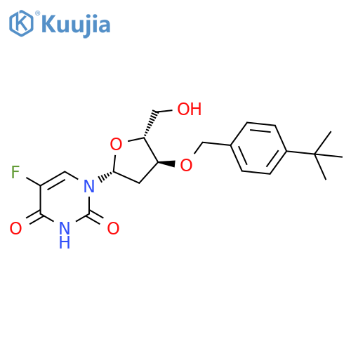 Uridine, 2'-deoxy-3'-O-[[4-(1,1-dimethylethyl)phenyl]methyl]-5-fluoro- structure
