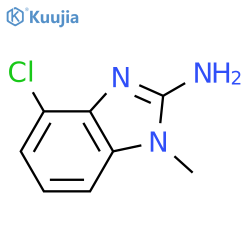 4-Chloro-1-methyl-1H-1,3-benzodiazol-2-amine structure