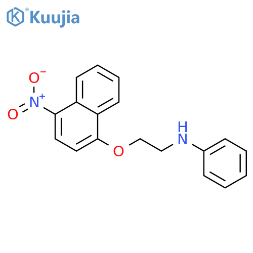 N-[2-(4-nitronaphthalen-1-yl)oxyethyl]aniline structure