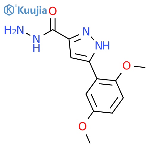 3-(2,5-dimethoxyphenyl)-1H-pyrazole-5-carbohydrazide structure