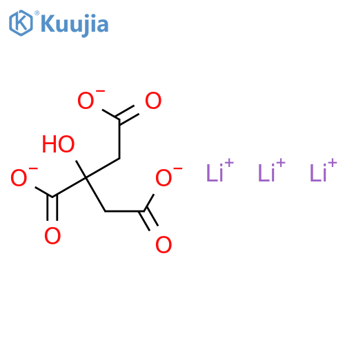 1,2,3-Propanetricarboxylicacid, 2-hydroxy-, lithium salt (1:?) structure
