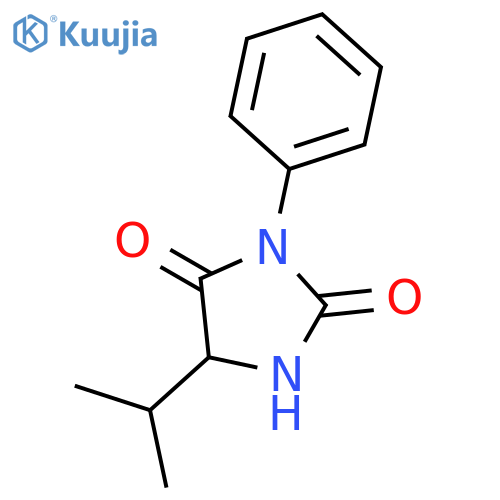 2,4-Imidazolidinedione, 5-(1-methylethyl)-3-phenyl- structure