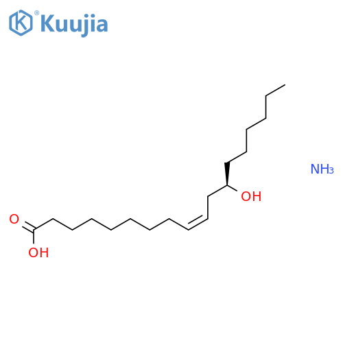 9-Octadecenoic acid,12-hydroxy-, ammonium salt (1:1), (9Z,12R)- structure