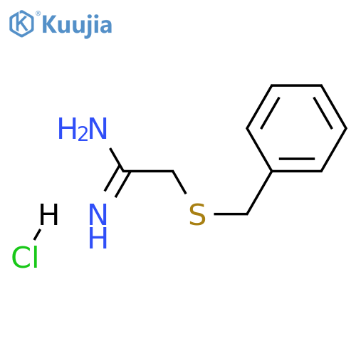 2-(benzylsulfanyl)ethanimidamide hydrochloride structure
