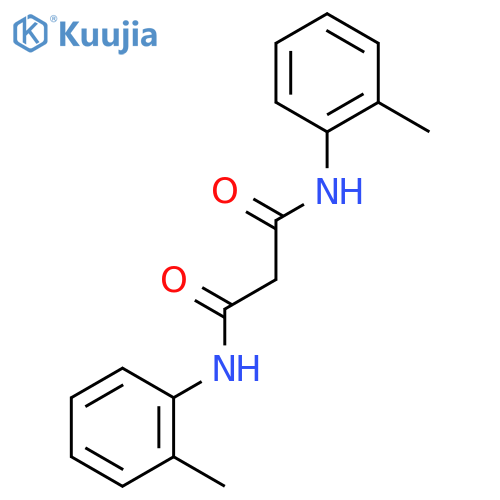 N,N'-bis(2-methylphenyl)propanediamide structure