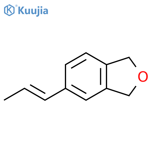Isobenzofuran, 1,3-dihydro-5-(1-propenyl)-, (E)- structure