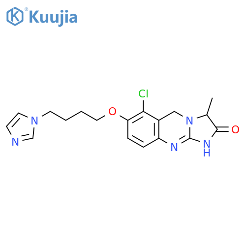 Imidazo[2,1-b]quinazolin-2(3H)-one,6-chloro-1,5-dihydro-7-[4-(1H-imidazol-1-yl)butoxy]-3-methyl- structure