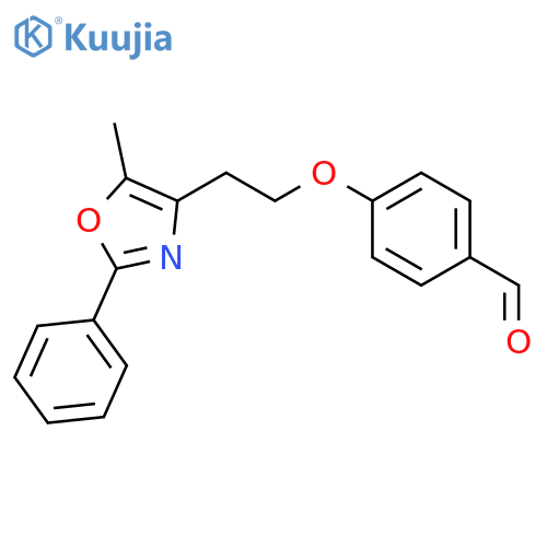 4-2-(5-Methyl-2-phenyloxazol-4-yl)ethoxybenzaldehyde structure