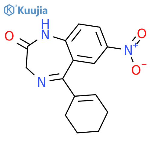 2H-1,4-Benzodiazepin-2-one, 5-(1-cyclohexen-1-yl)-1,3-dihydro-7-nitro- structure