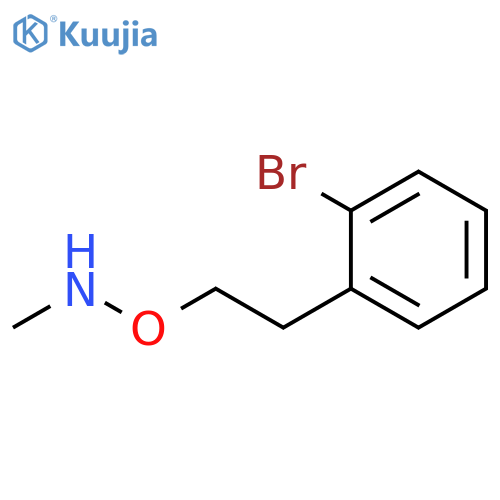 Methanamine, N-[2-(2-bromophenyl)ethoxy]- structure