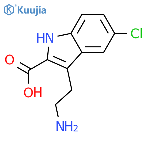 3-(2-Amino-ethyl)-5-chloro-1H-indole-2-carboxylic acid structure