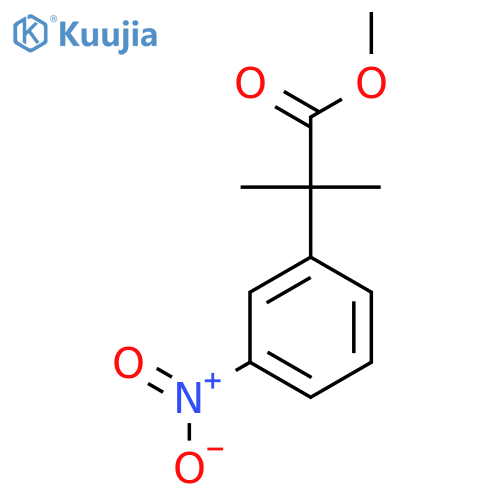 Methyl 2-methyl-2-(3-nitrophenyl)propanoate structure