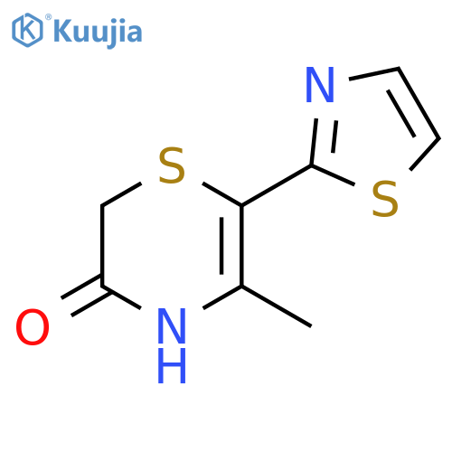 2H-1,4-Thiazin-3(4H)-one, 5-methyl-6-(2-thiazolyl)- structure