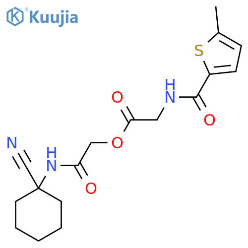 [(1-Cyanocyclohexyl)carbamoyl]methyl 2-[(5-methylthiophen-2-yl)formamido]acetate structure