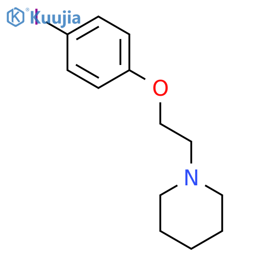 1-(2-(4-Iodophenoxy)ethyl)piperidine structure