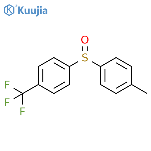 Benzene, 1-[(4-methylphenyl)sulfinyl]-4-(trifluoromethyl)- structure