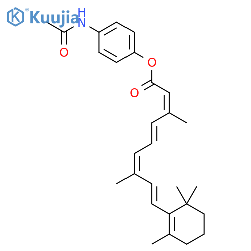 Retinoic acid,4-(acetylamino)phenyl ester (9CI) structure