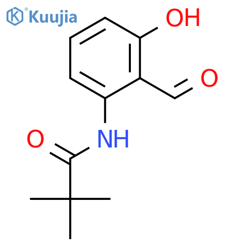 Propanamide, N-(2-formyl-3-hydroxyphenyl)-2,2-dimethyl- structure
